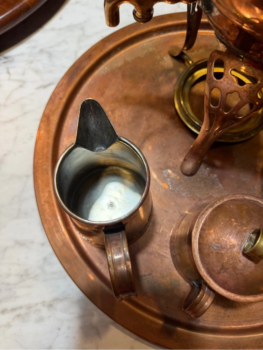 Copper Tea Samovar Set - Copper Finish